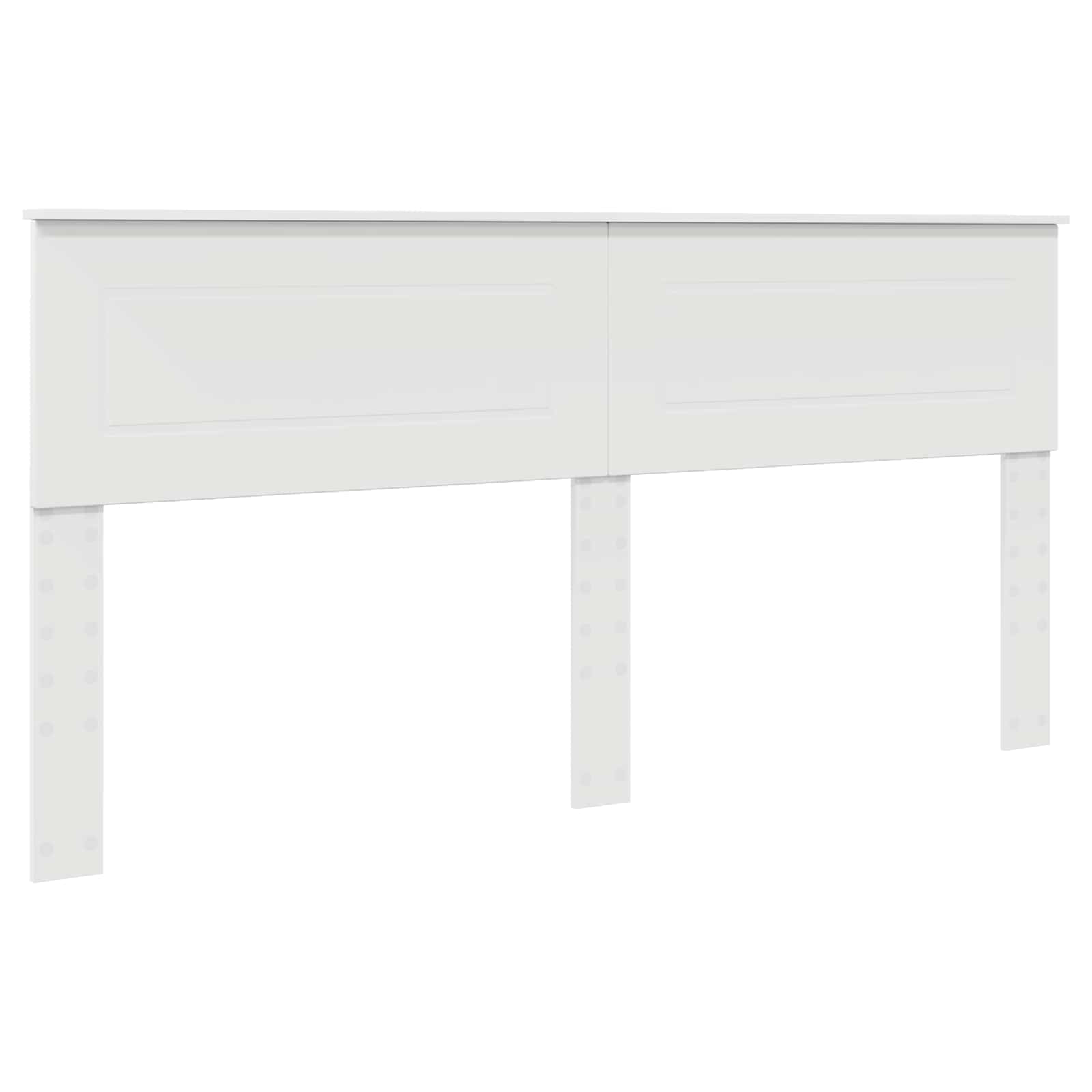 vidaXL Ramka łóżka Biały 200 x 200 cm Materiał drewnopochodny