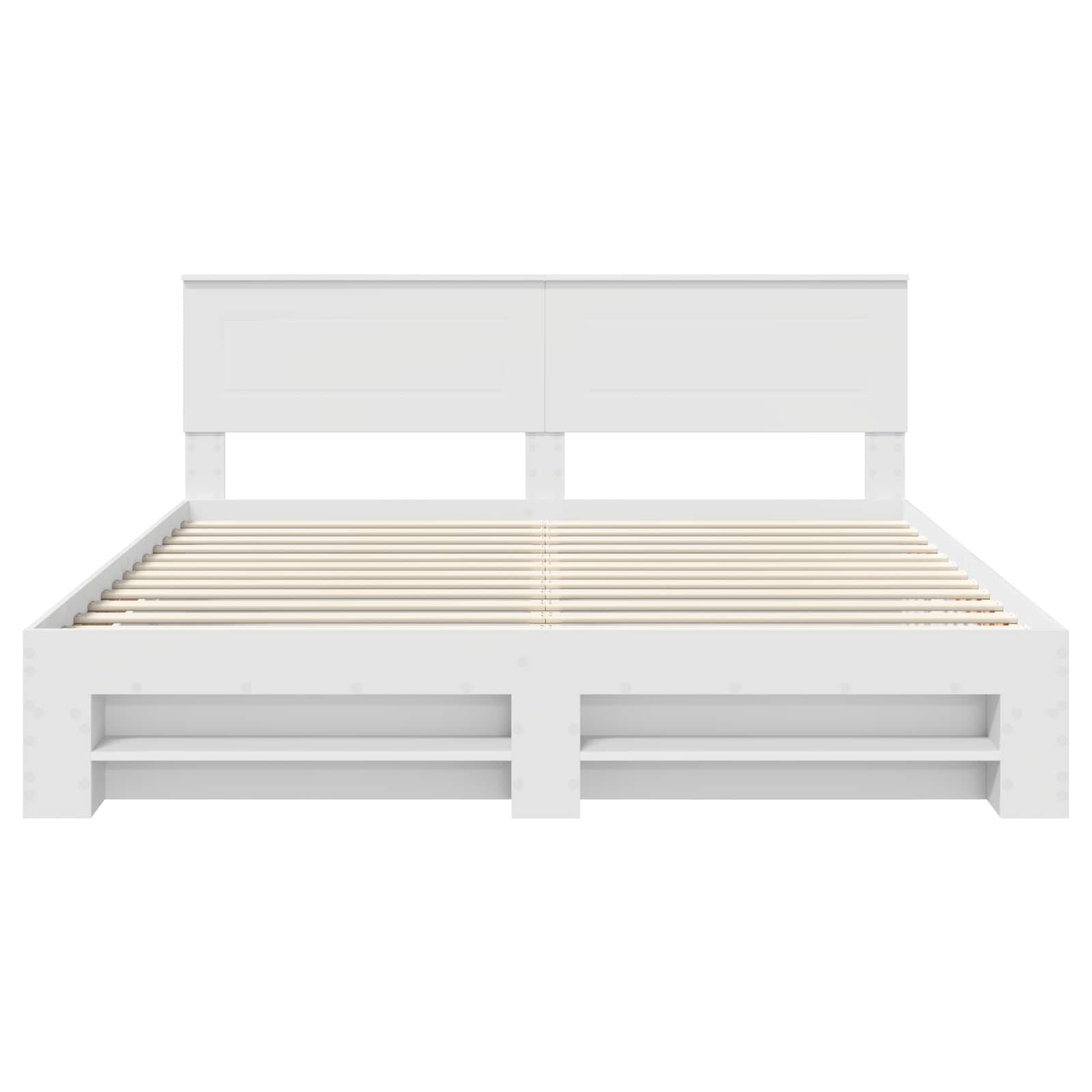 vidaXL Ramka łóżka Biały 180 x 200 cm Materiał drewnopochodny