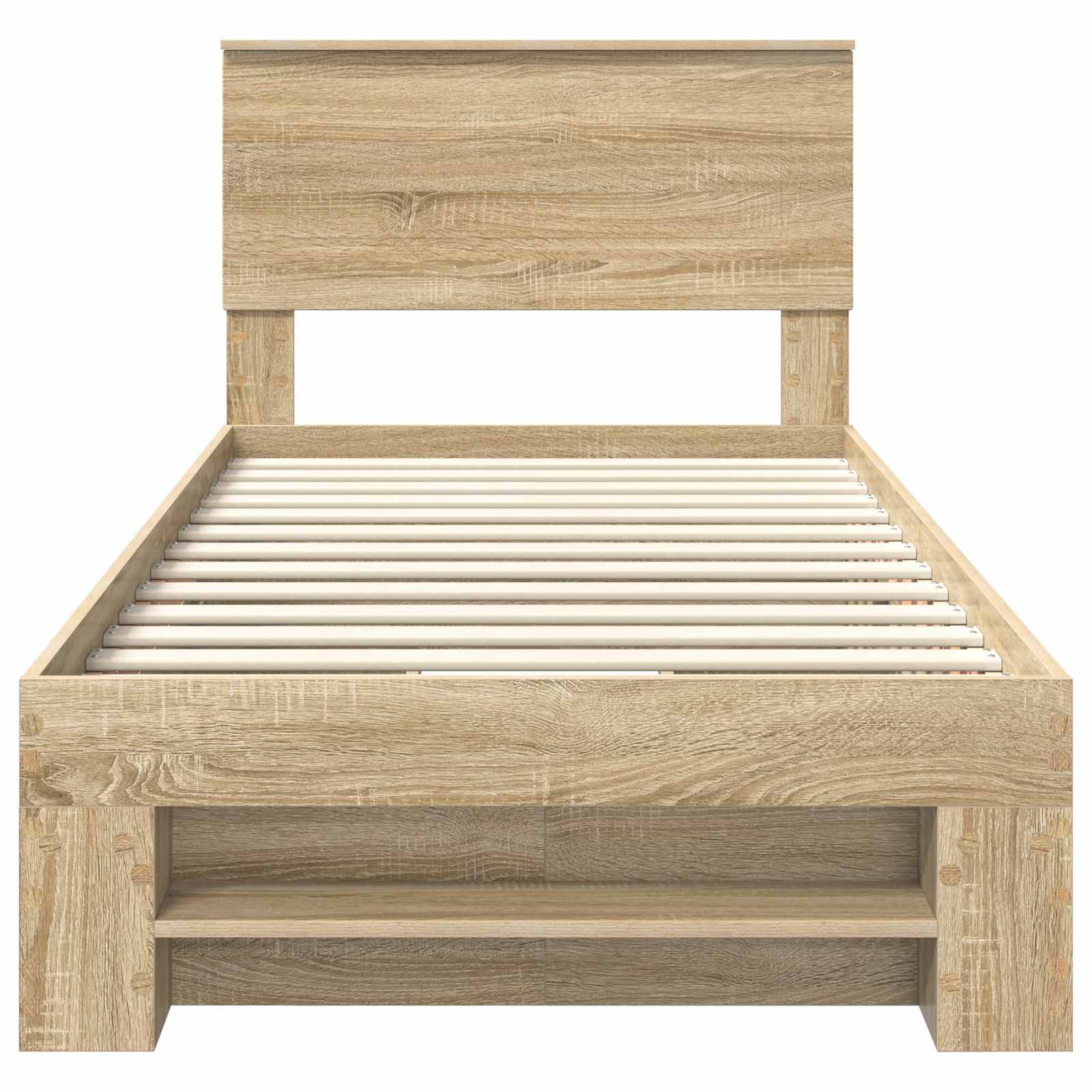 vidaXL Ramka łóżka Dąb Sonoma 80 x 200 cm Materiał drewnopochodny