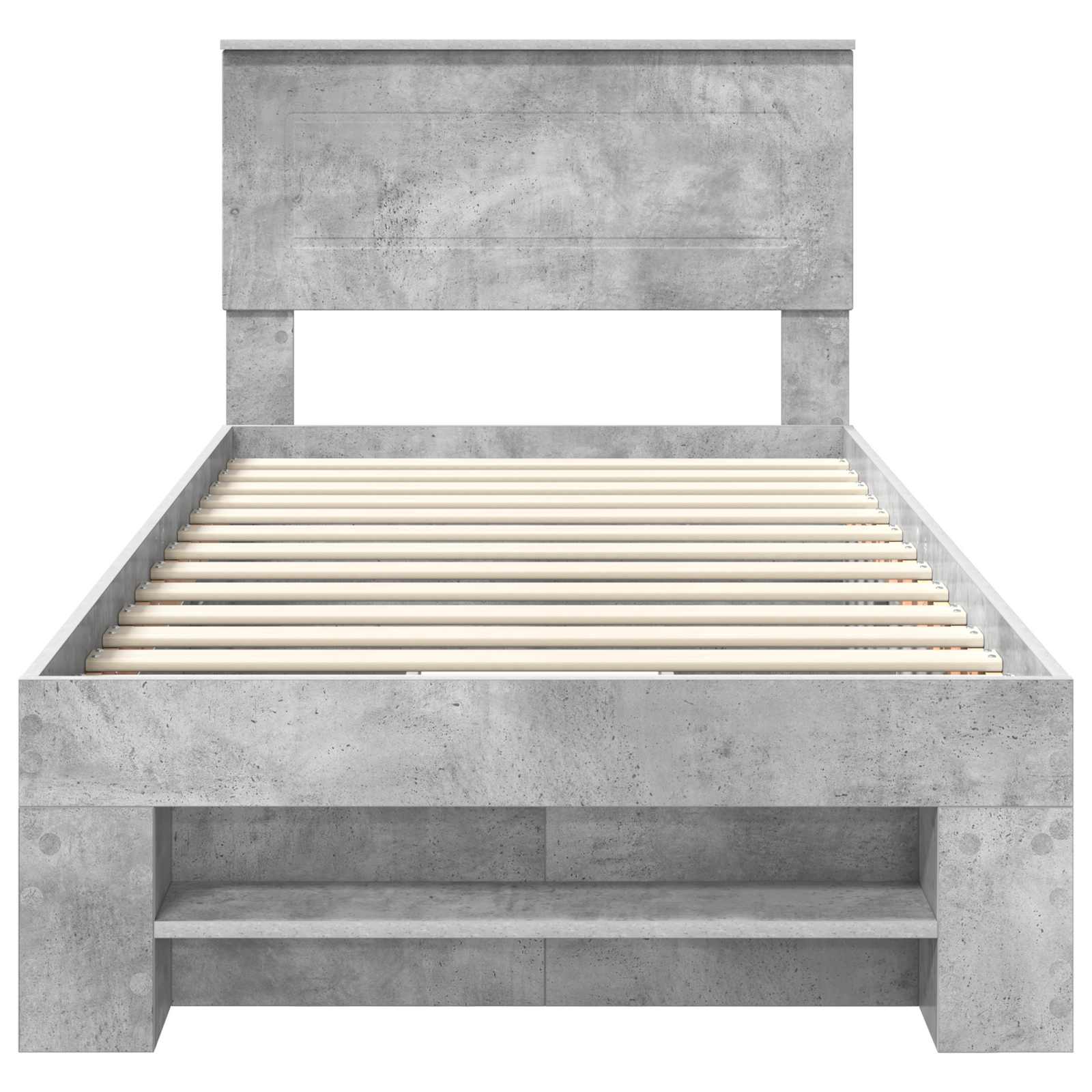 vidaXL Ramka łóżka Betonowy szary 80 x 200 cm Materiał drewnopochodny