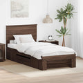 vidaXL Ramka łóżka Brązowy dąb 80 x 200 cm Materiał drewnopochodny