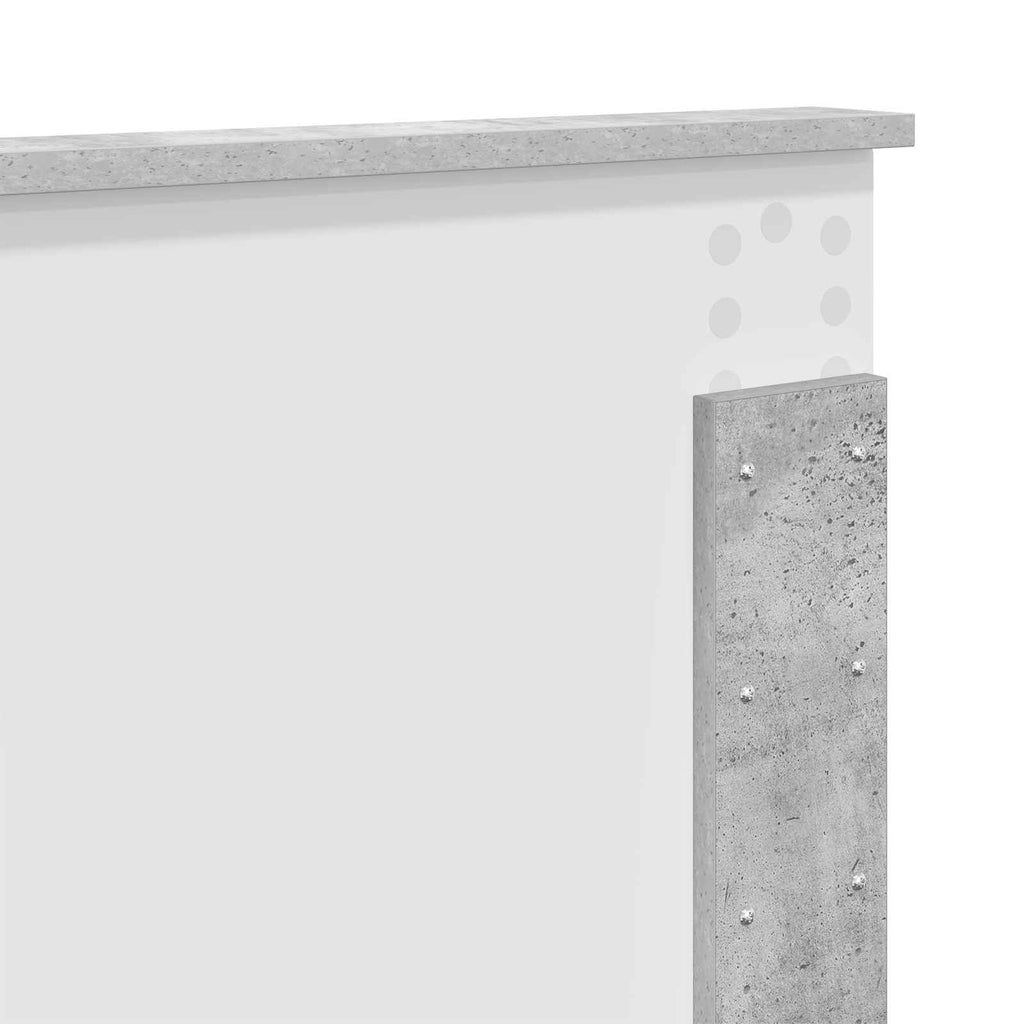 vidaXL Ramka łóżka Betonowy szary 160 x 200 cm Materiał drewnopochodny