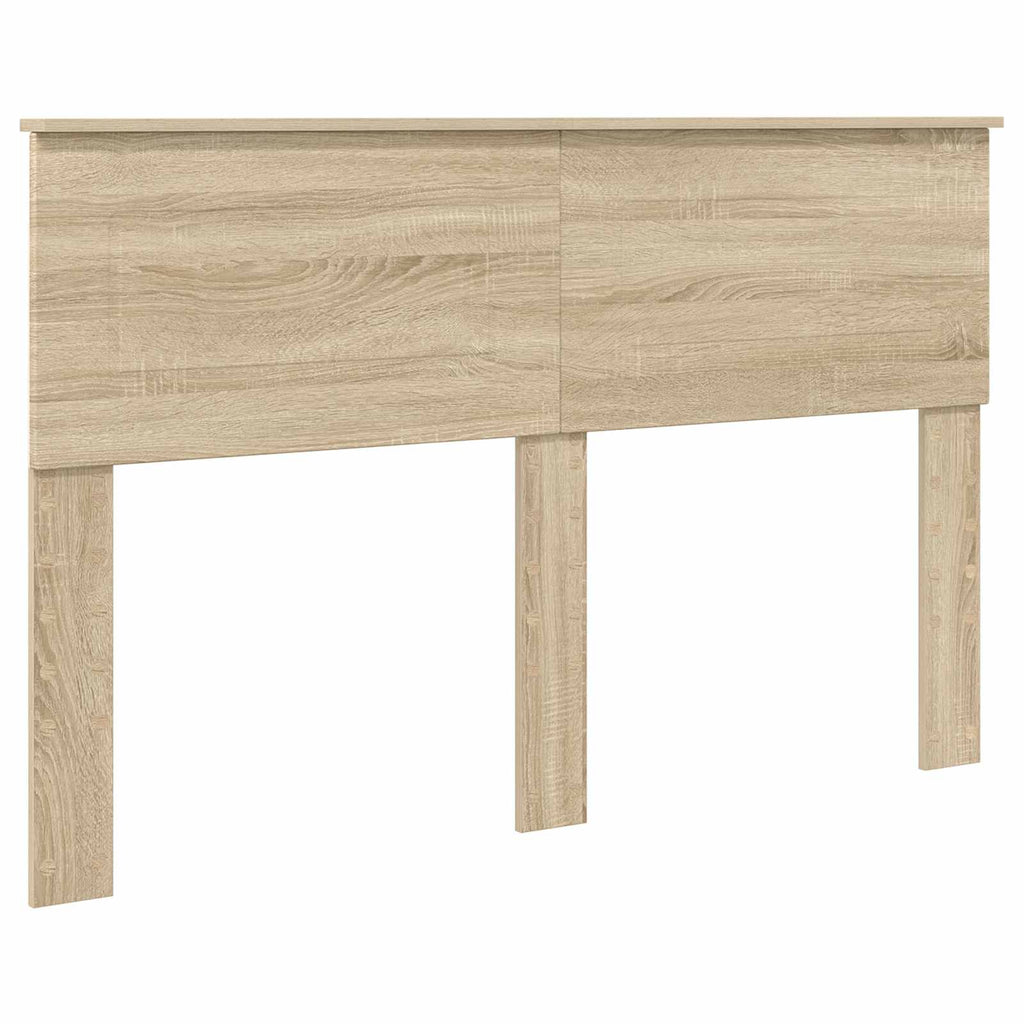 vidaXL Ramka łóżka Dąb Sonoma 140 x 200 cm Materiał drewnopochodny