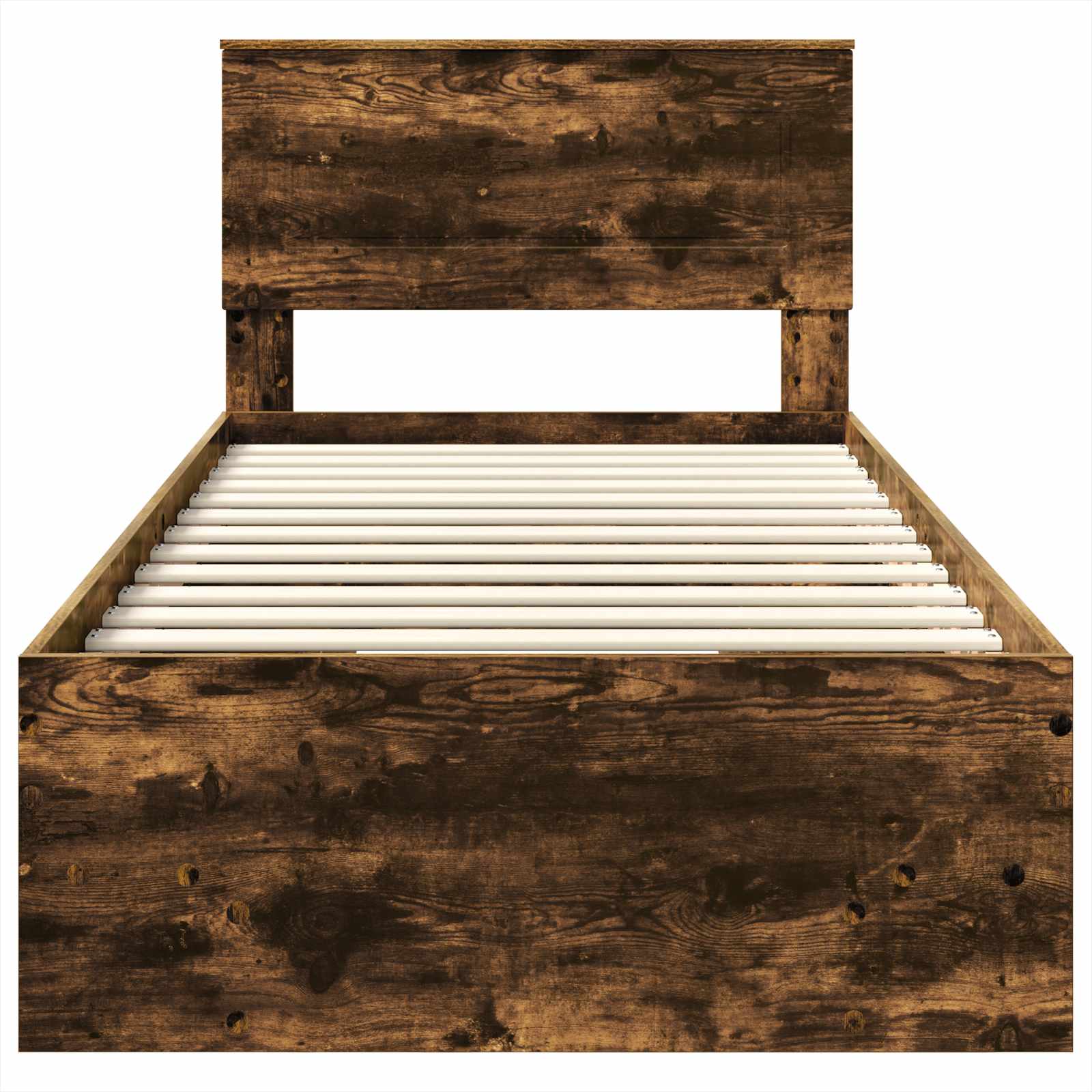 vidaXL Ramka łóżka Dąb wędzony 90 x 200 cm Materiał drewnopochodny