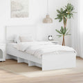 vidaXL Ramka łóżka Biały 80 x 200 cm Materiał drewnopochodny