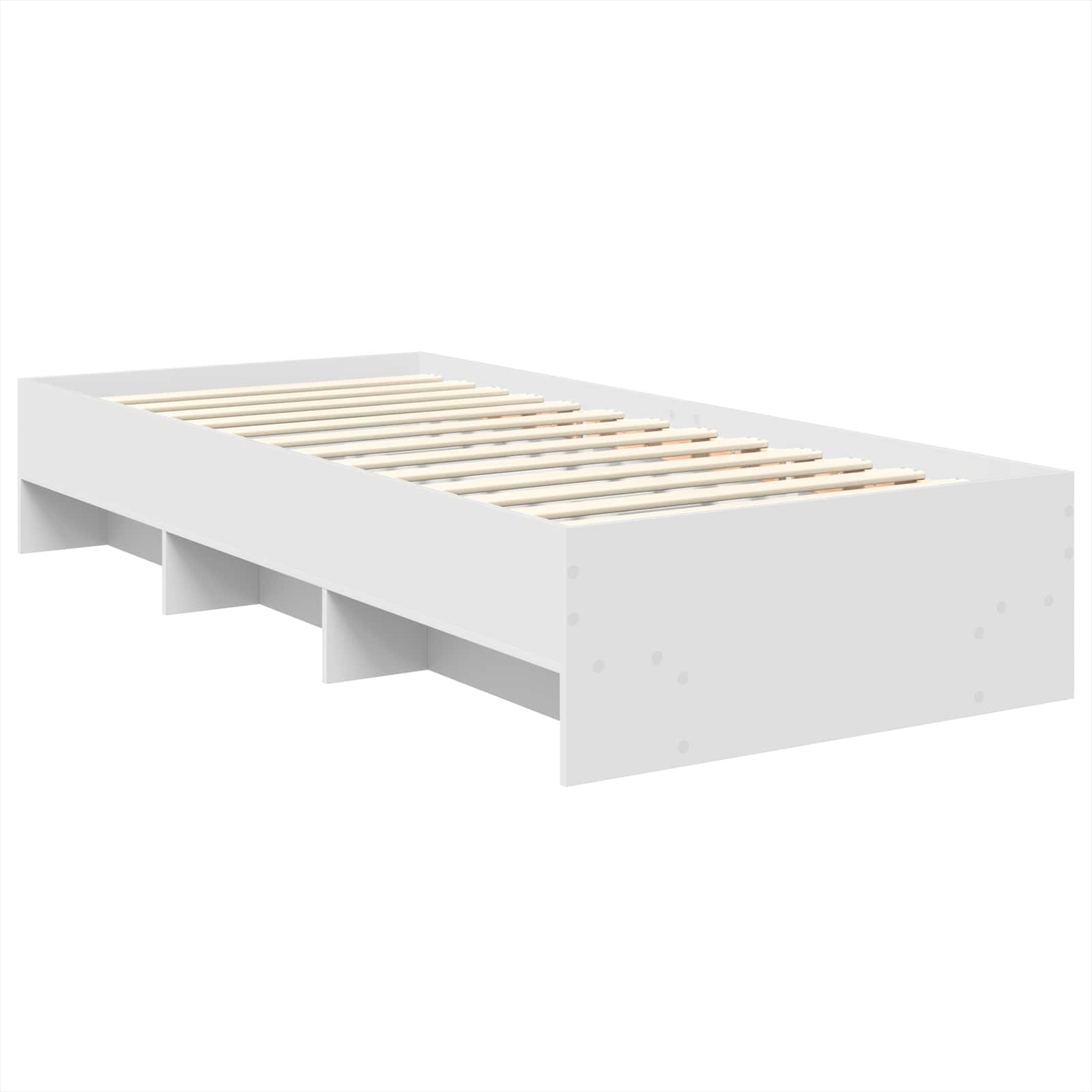 vidaXL Ramka łóżka Biały 80 x 200 cm Materiał drewnopochodny