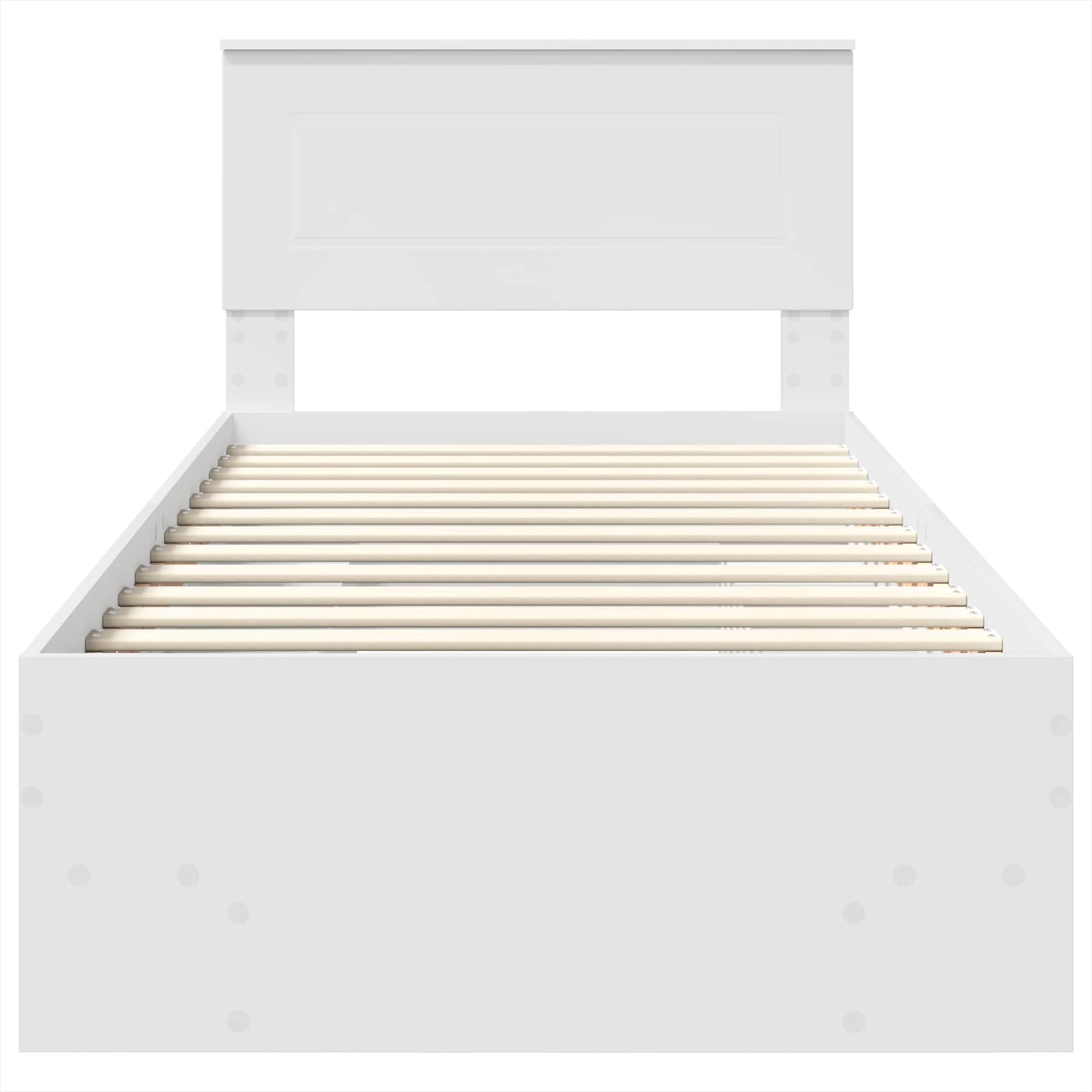 vidaXL Ramka łóżka Biały 80 x 200 cm Materiał drewnopochodny