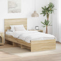 vidaXL Ramka łóżka Dąb Sonoma 80 x 200 cm Materiał drewnopochodny