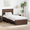vidaXL Ramka łóżka Brązowy dąb 80 x 200 cm Materiał drewnopochodny