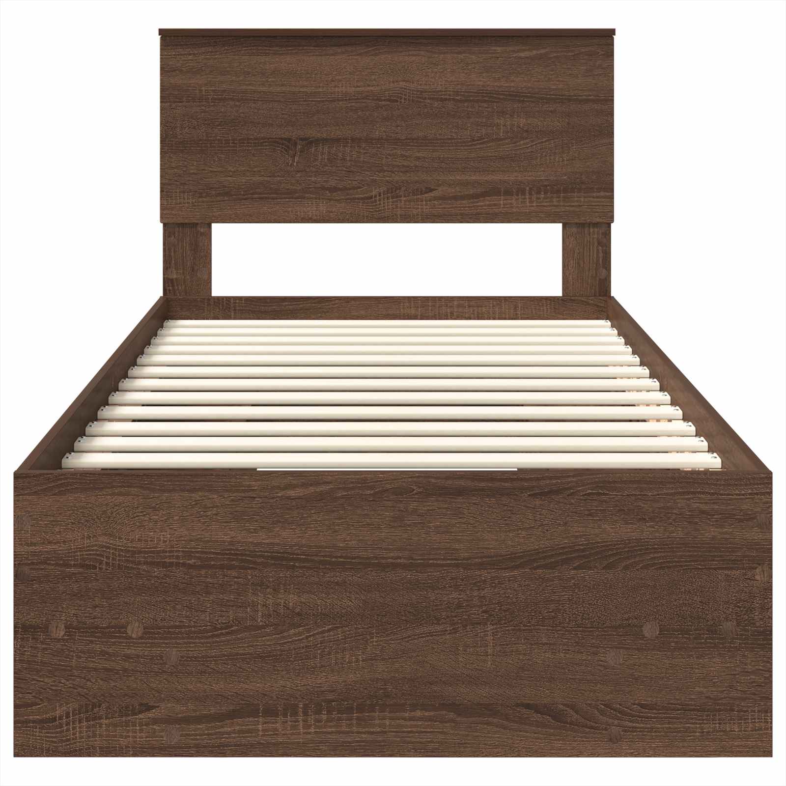 vidaXL Ramka łóżka Brązowy dąb 80 x 200 cm Materiał drewnopochodny
