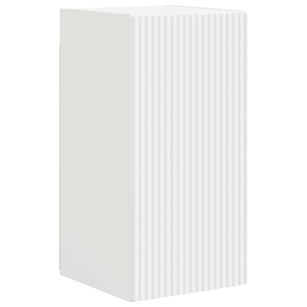vidaXL Zestaw szafki pod telewizor na ścianę 4 pcs Biały