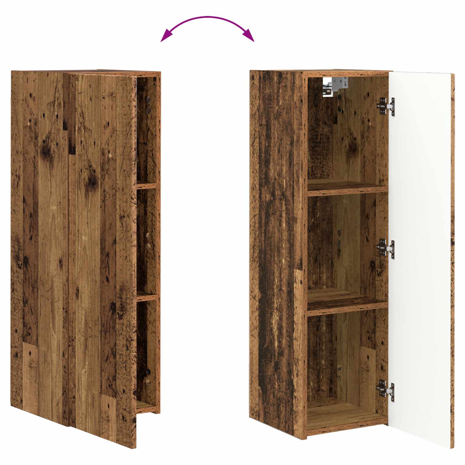 vidaXL Zestaw szafki pod telewizor na ścianę 4 pcs 29,5 x 31 x 100 cm