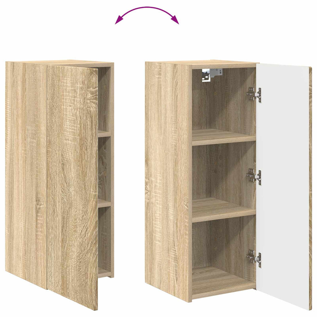 vidaXL Zestaw szafek RTV 2 pcs Dąb Sonoma Materiał drewnopochodny