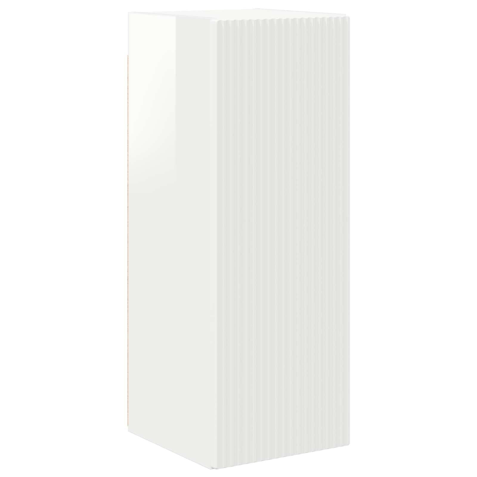 vidaXL Zestaw szafek RTV 2 pcs Wysoki połysk biały