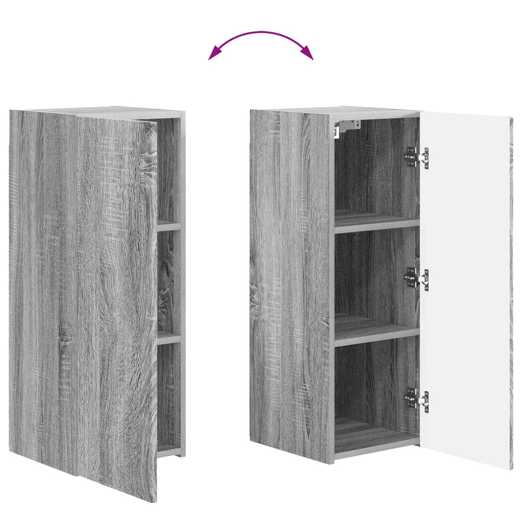 vidaXL Zestaw szafek RTV 2 pcs Szary Sonoma Materiał drewnopochodny