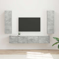 vidaXL Zestaw szafek RTV 3 pcs Betonowy szary Materiał drewnopochodny