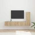 vidaXL Zestaw szafek RTV 3 pcs Dąb Sonoma Materiał drewnopochodny
