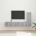vidaXL Zestaw szafek RTV 3 pcs Szary Sonoma Materiał drewnopochodny