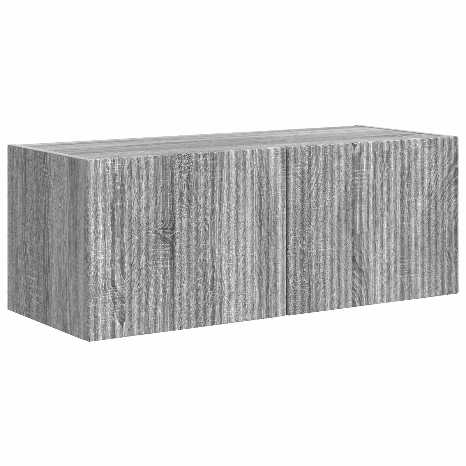 vidaXL Zestaw szafek RTV 3 pcs Szary Sonoma Materiał drewnopochodny