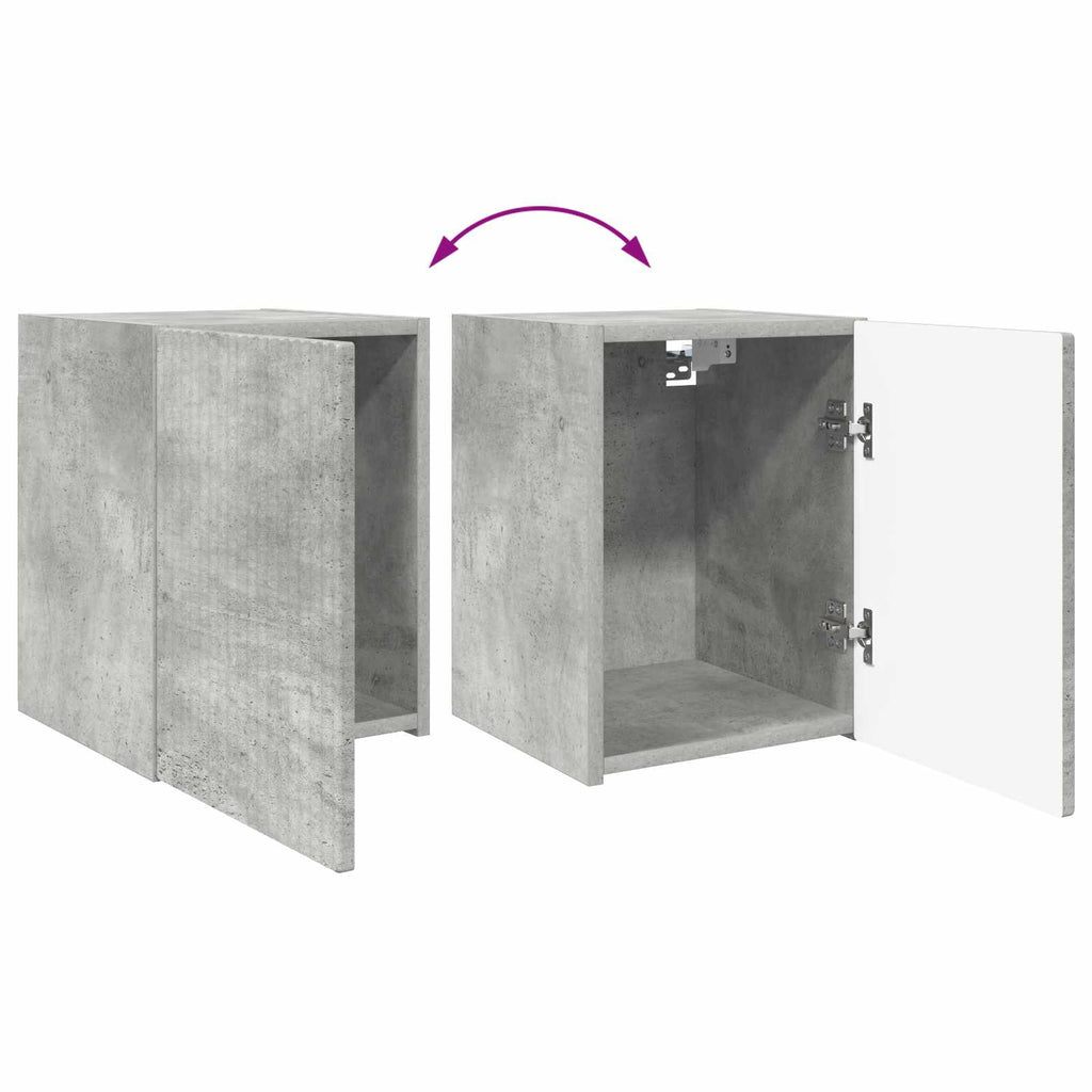 vidaXL Zestaw szafek RTV 4 pcs Betonowy szary Materiał drewnopochodny