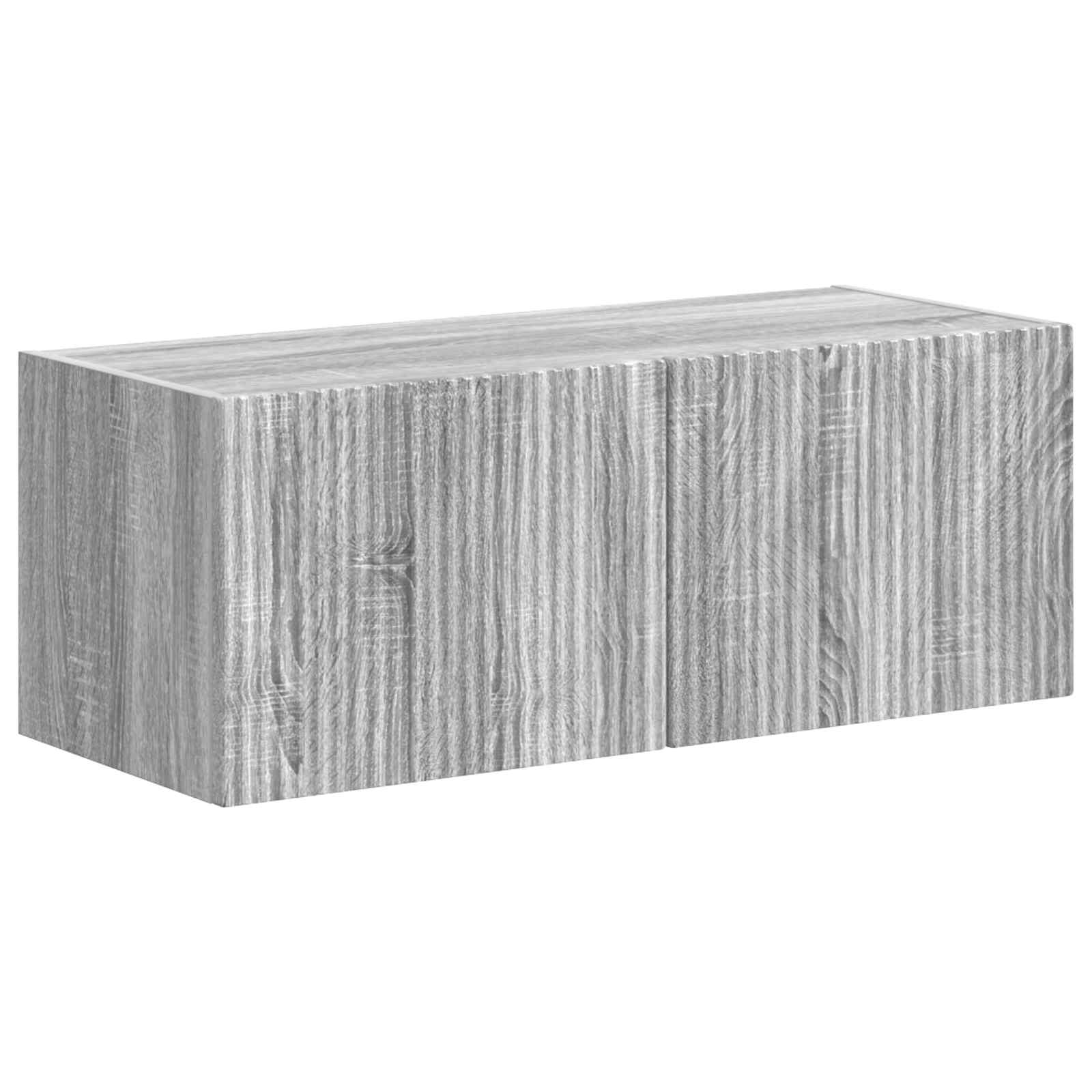 vidaXL Zestaw szafek RTV 4 pcs Szary Sonoma Materiał drewnopochodny