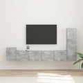 vidaXL Zestaw szafek RTV 3 pcs Betonowy szary Materiał drewnopochodny