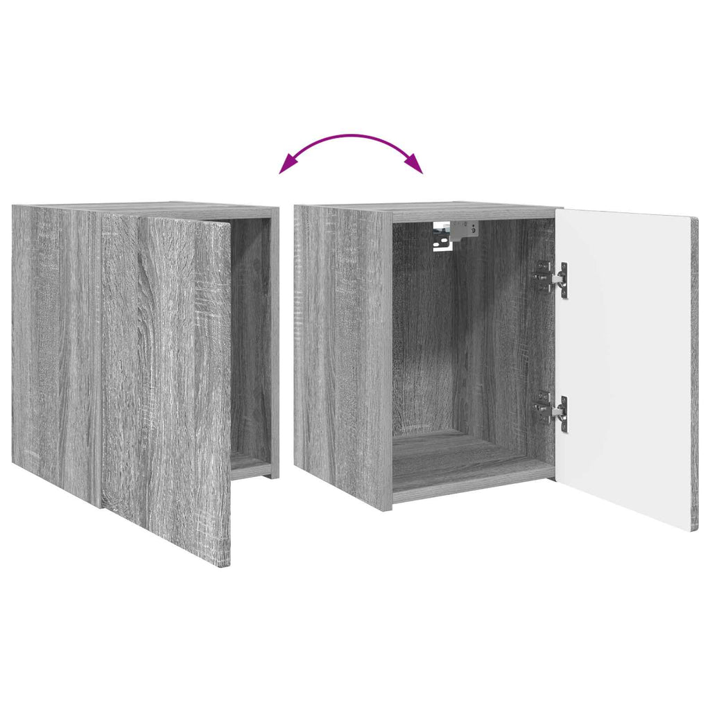 vidaXL Zestaw szafek RTV 4 pcs Szary Sonoma Materiał drewnopochodny
