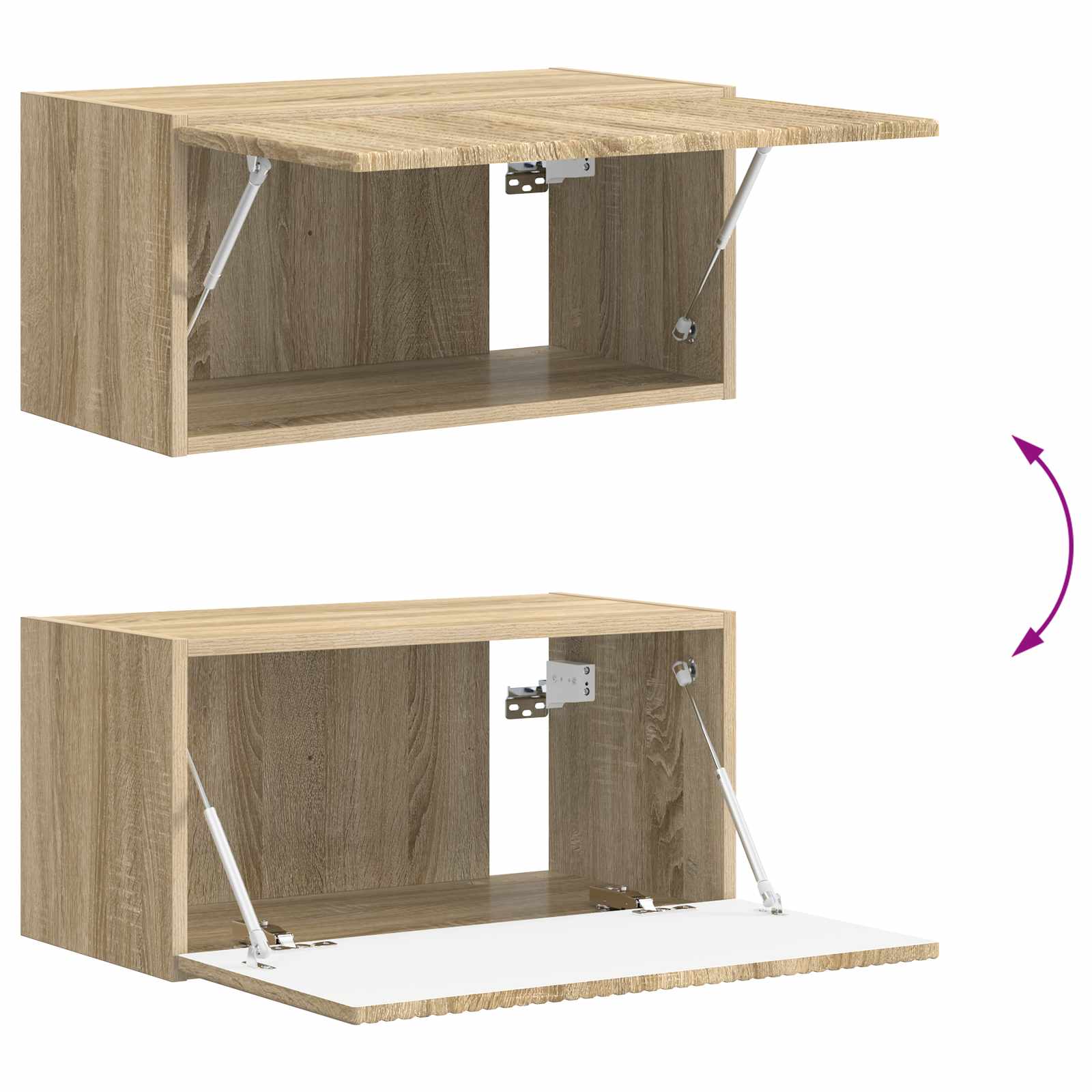 vidaXL Zestaw szafek RTV 4 pcs Dąb Sonoma Materiał drewnopochodny