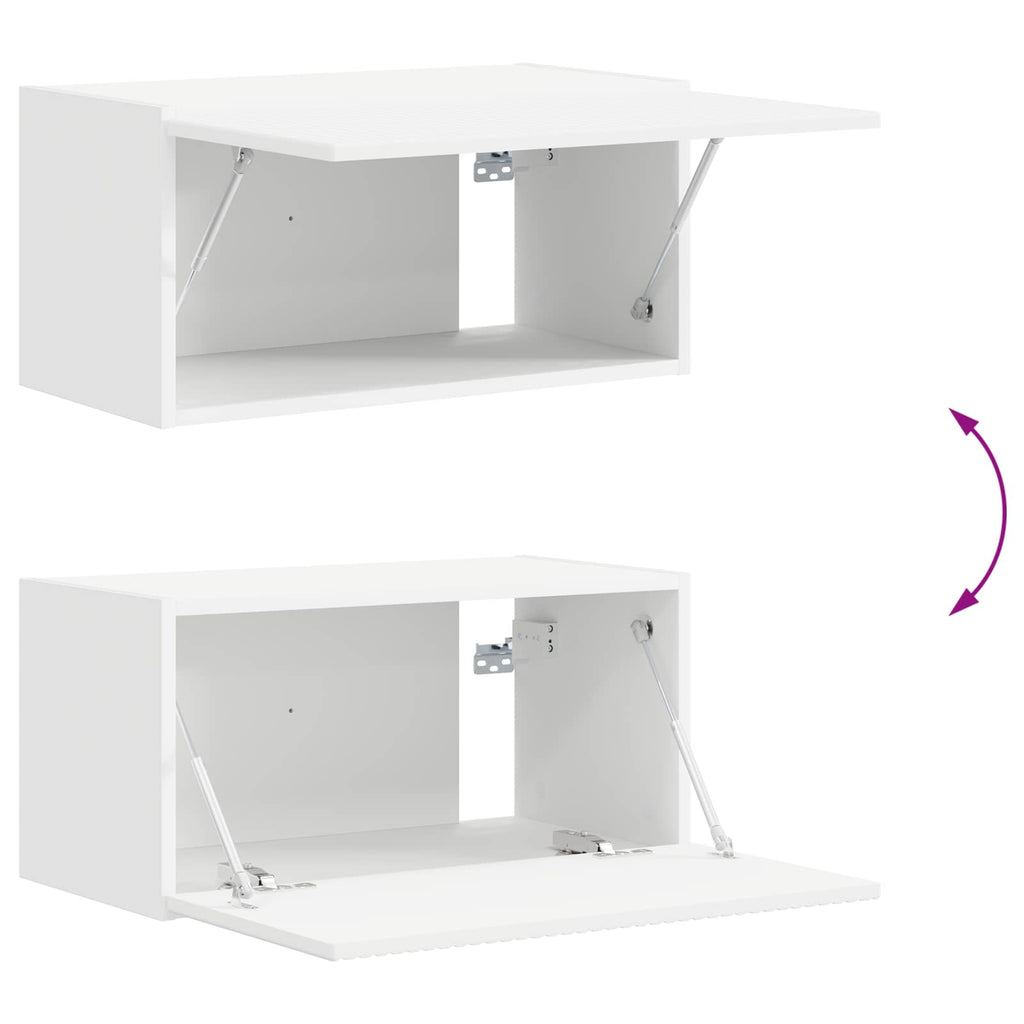 vidaXL Zestaw szafek RTV 5 pcs Biały Materiał drewnopochodny