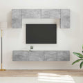 vidaXL Zestaw szafek RTV 4 pcs Betonowy szary Materiał drewnopochodny