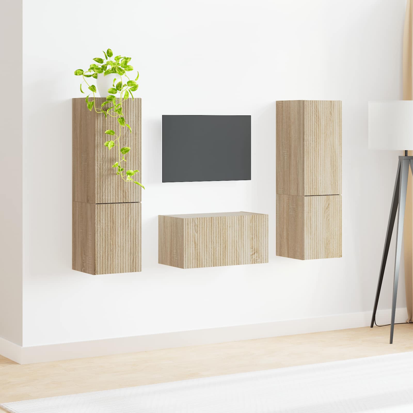 vidaXL Zestaw szafek RTV 5 pcs Dąb Sonoma Materiał drewnopochodny