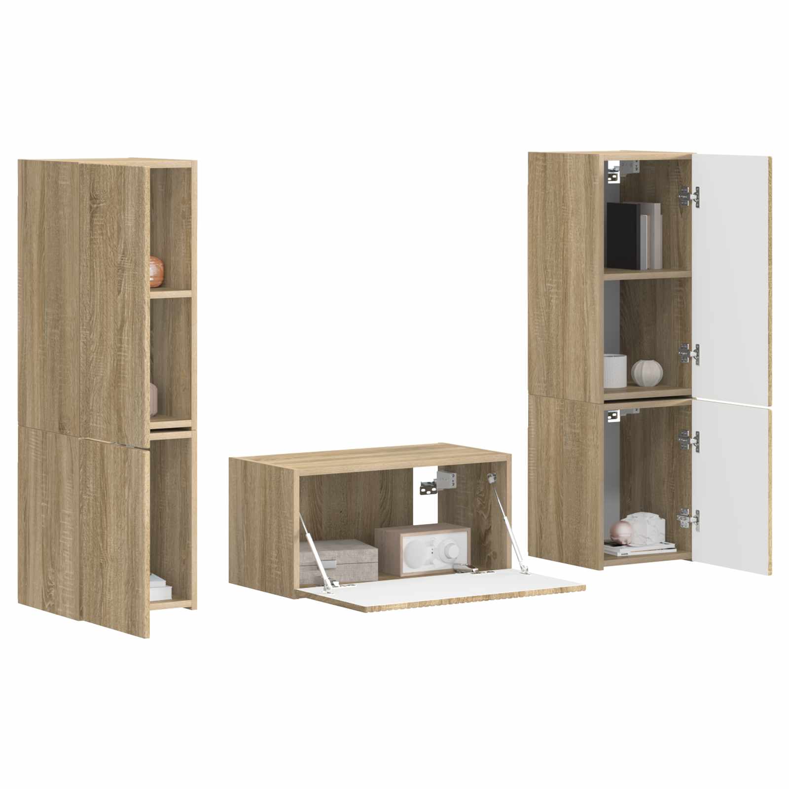 vidaXL Zestaw szafek RTV 5 pcs Dąb Sonoma Materiał drewnopochodny