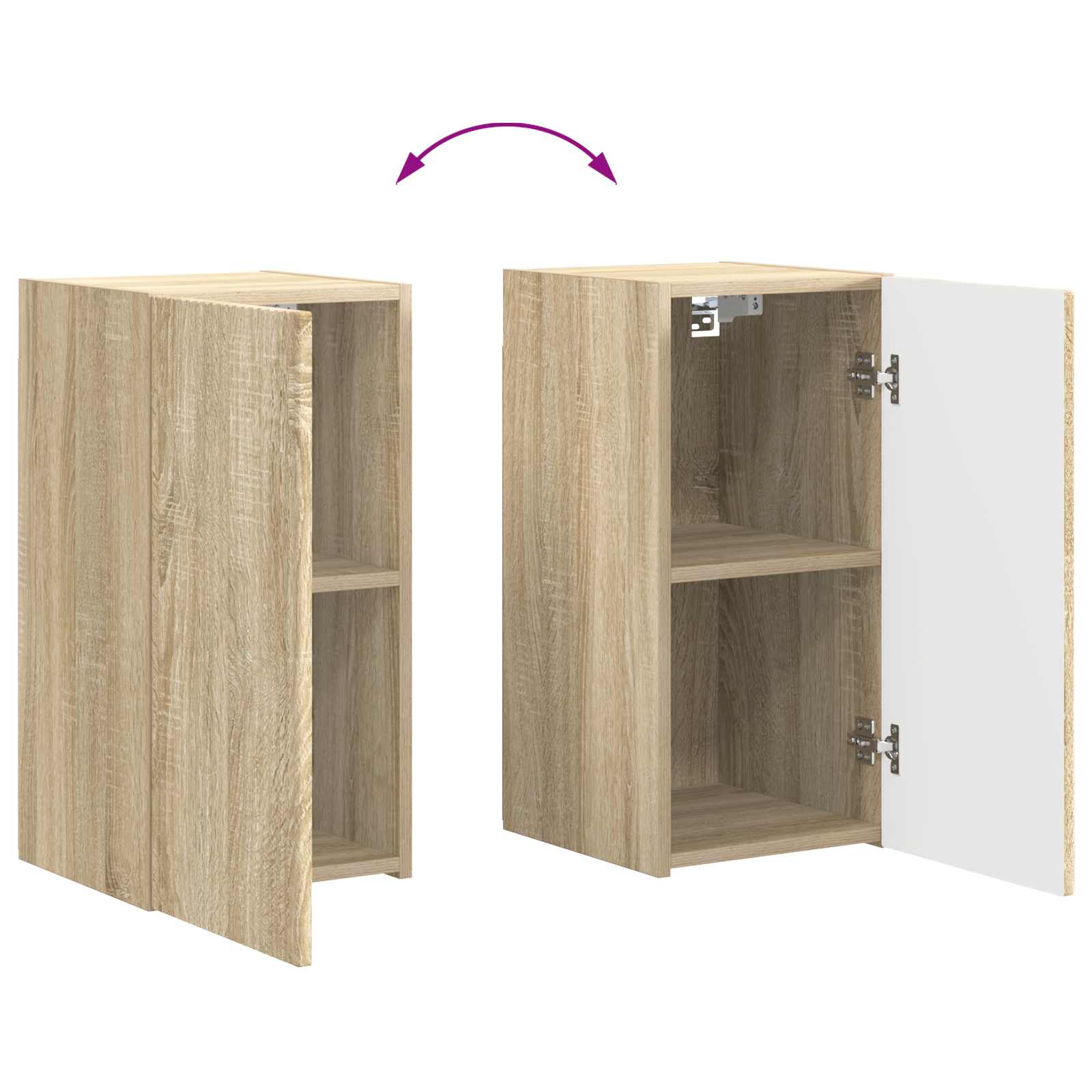 vidaXL Zestaw szafek RTV 6 pcs Dąb Sonoma Materiał drewnopochodny