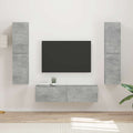 vidaXL Zestaw szafek RTV 6 pcs Betonowy szary Materiał drewnopochodny