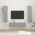 vidaXL Zestaw szafek RTV 6 pcs Szary Sonoma Materiał drewnopochodny