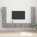 vidaXL Zestaw szafek RTV 8 pcs Szary Sonoma Materiał drewnopochodny