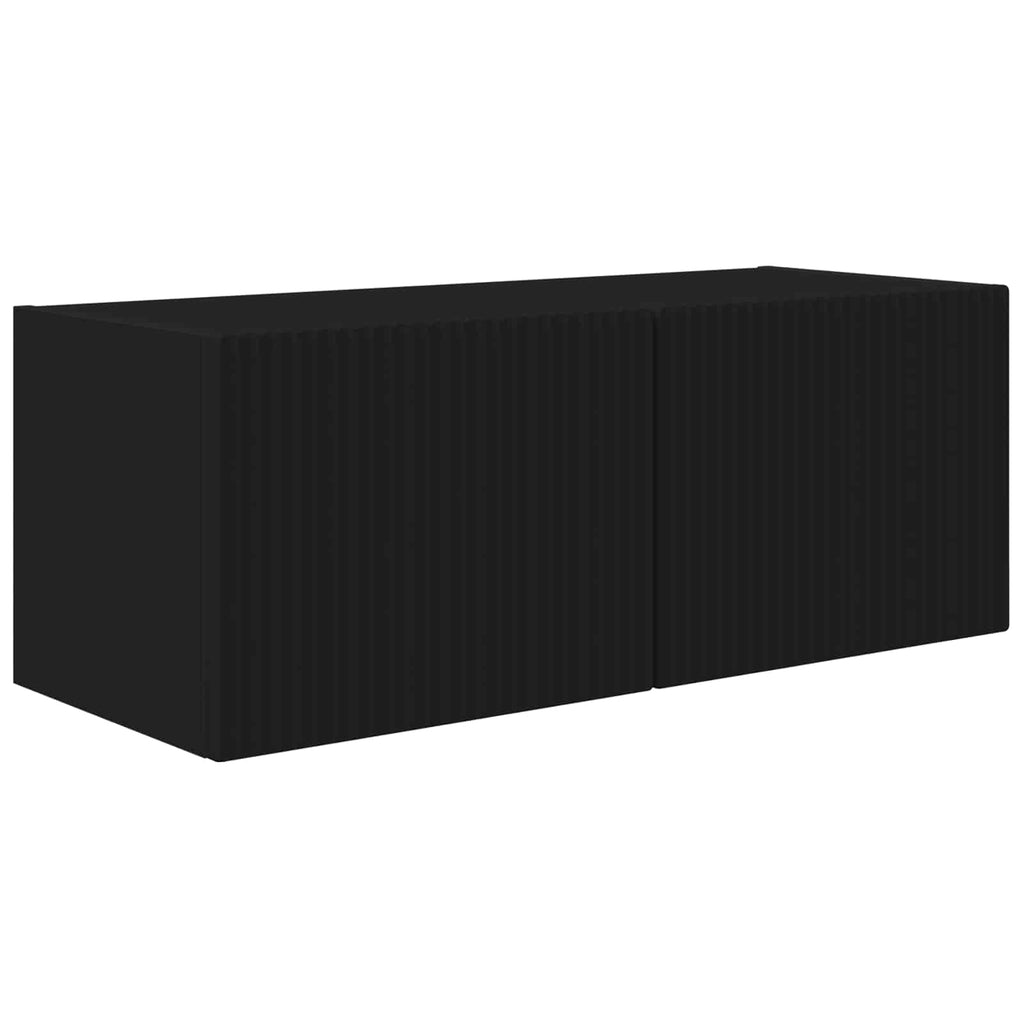 vidaXL Szafka pod telewizor 8 szt. Czarny