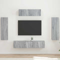 vidaXL Szafka pod telewizor 5 pcs Szary Sonoma