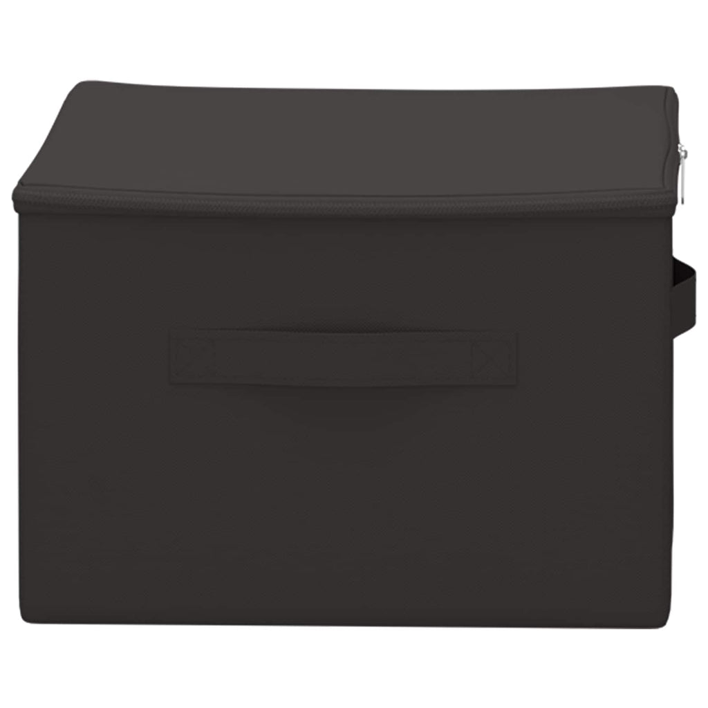 vidaXL Skrzynia do przechowywania 24 pcs antracytowy 43 x 34 x 23 cm