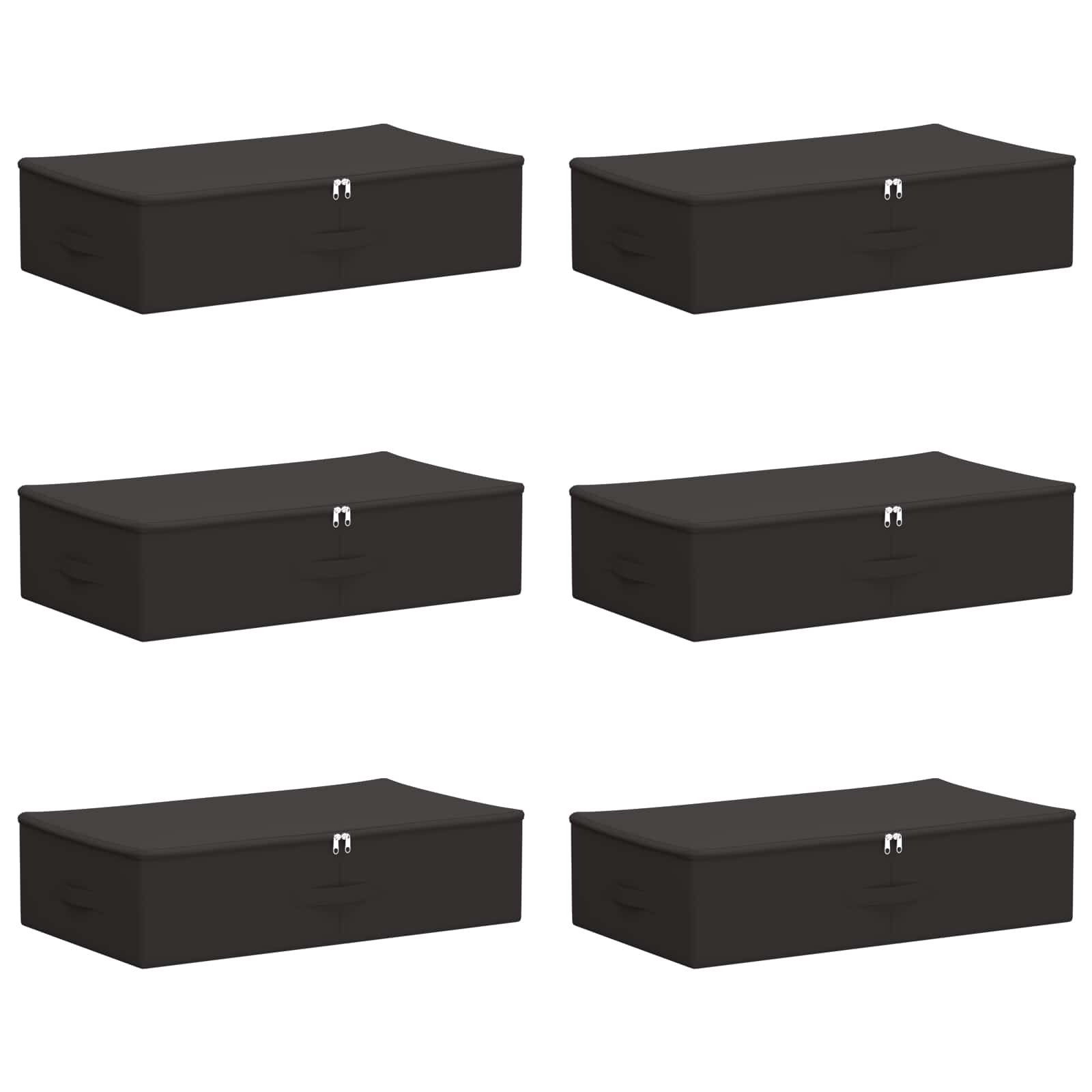 vidaXL Skrzynia do przechowywania 6 pcs antracytowy 70 x 40 x 18 cm