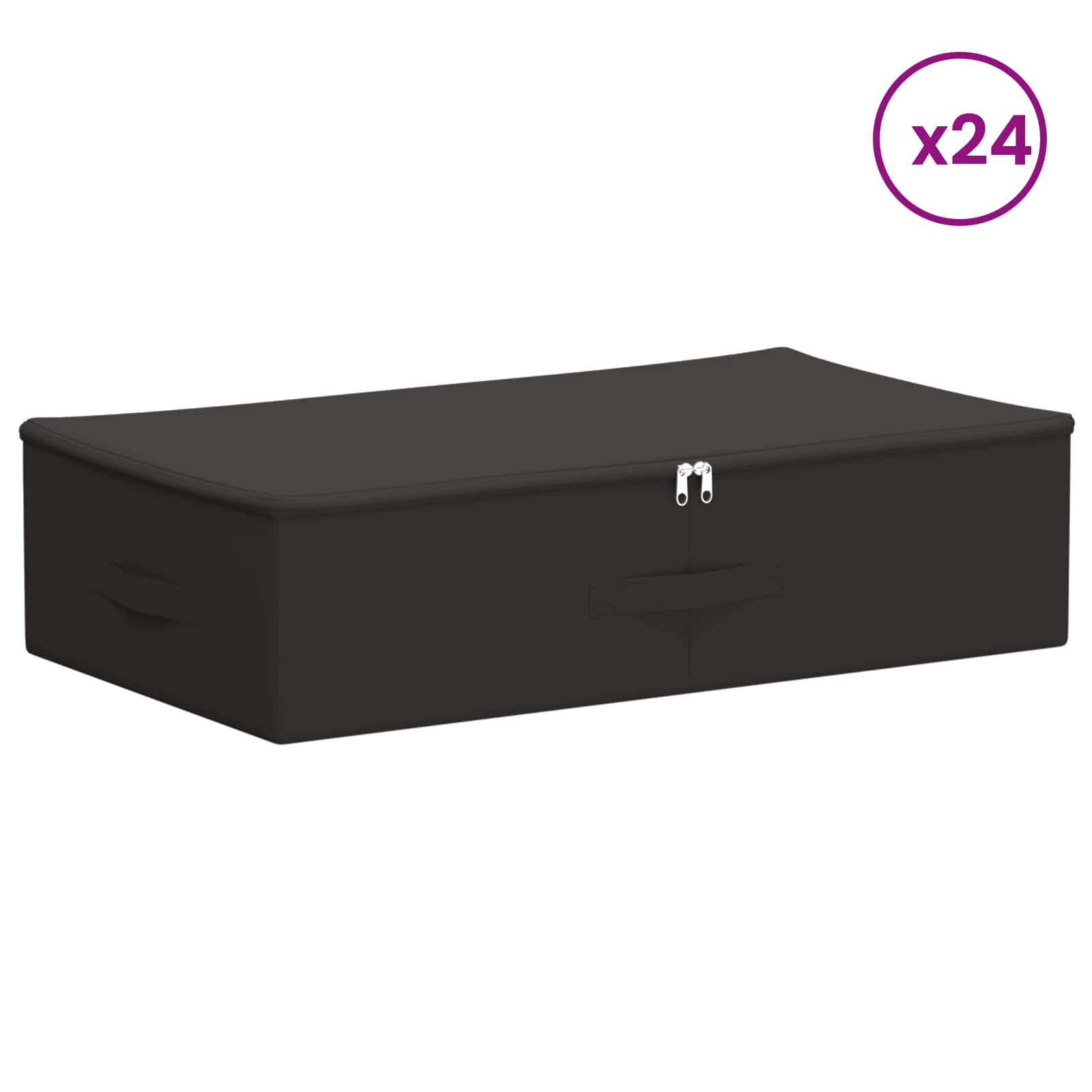 vidaXL Skrzynia do przechowywania 24 pcs antracytowy 70 x 40 x 18 cm