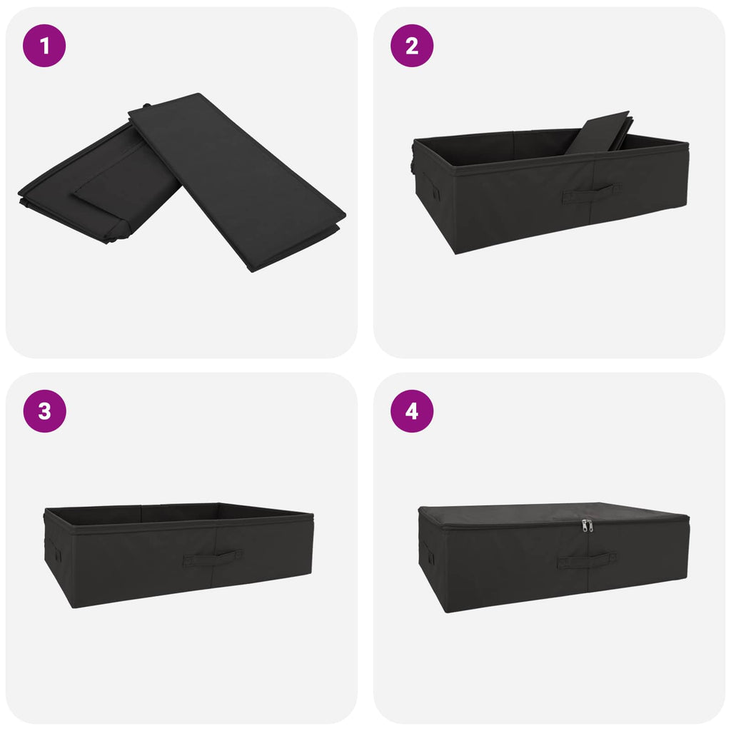 vidaXL Skrzynia do przechowywania 24 pcs antracytowy 70 x 40 x 18 cm