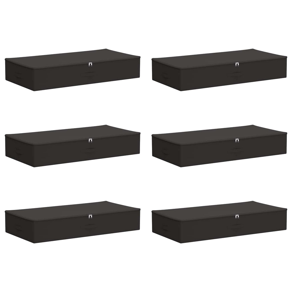 vidaXL Skrzynia do przechowywania 6 pcs antracytowy 90 x 48 x 15 cm