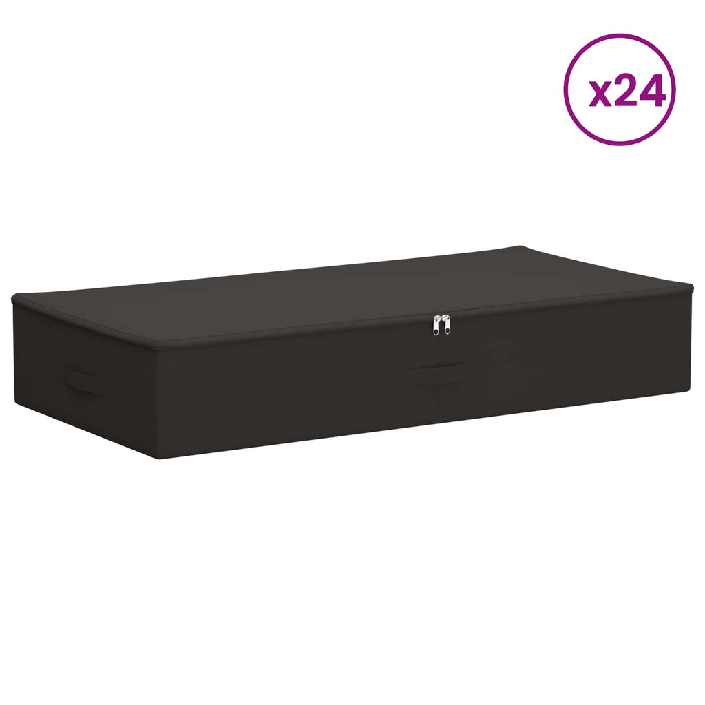 vidaXL Skrzynia do przechowywania 24 pcs antracytowy 90 x 48 x 15 cm