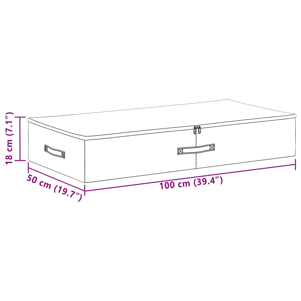 vidaXL Skrzynia do przechowywania 24 pcs antracytowy 100 x 50 x 18 cm