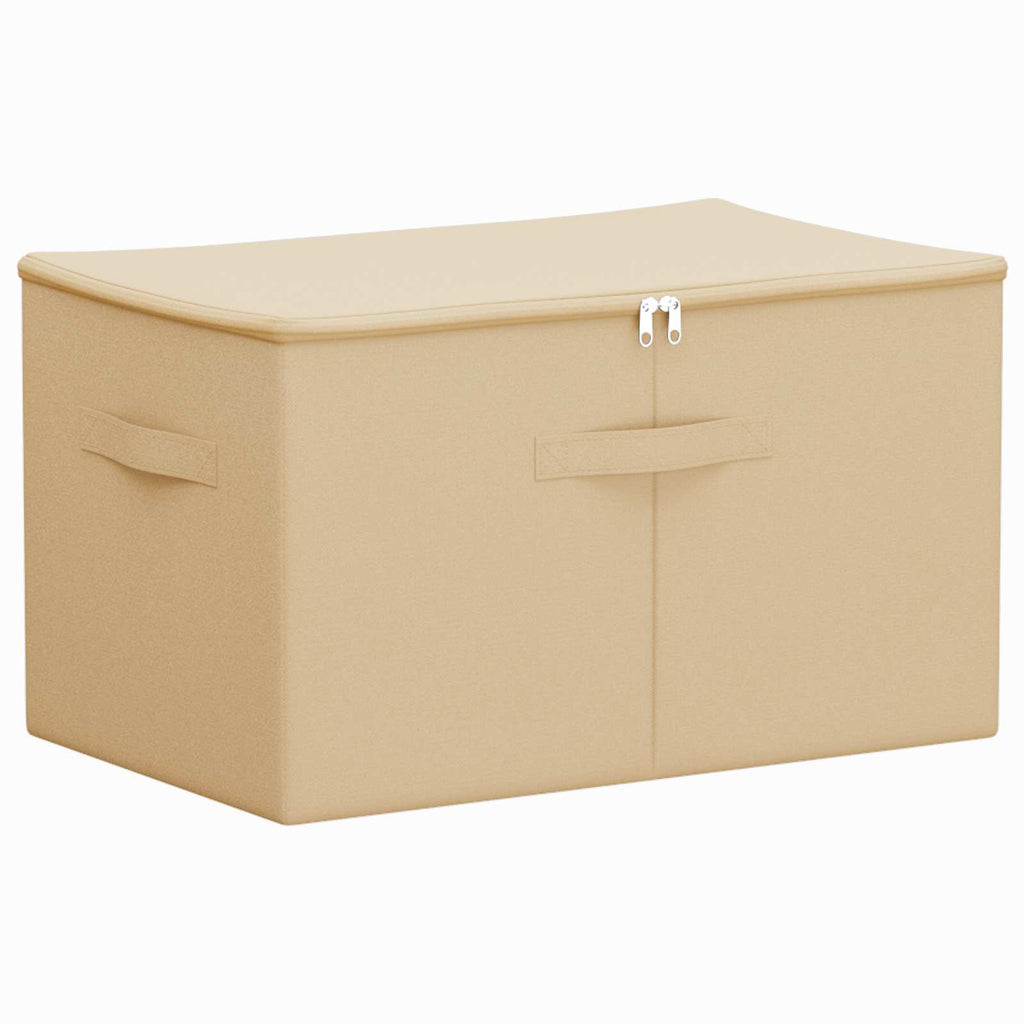vidaXL Skrzynia do przechowywania 24 pcs kremowy 60 x 43 x 35 cm