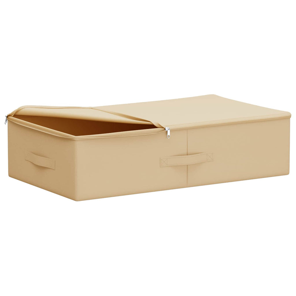 vidaXL Skrzynia do przechowywania 6 pcs kremowy 70 x 40 x 18 cm