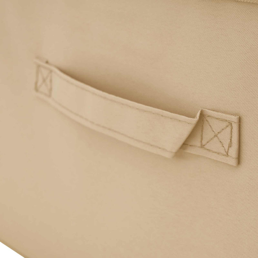vidaXL Skrzynia do przechowywania 24 pcs kremowy 70 x 40 x 18 cm