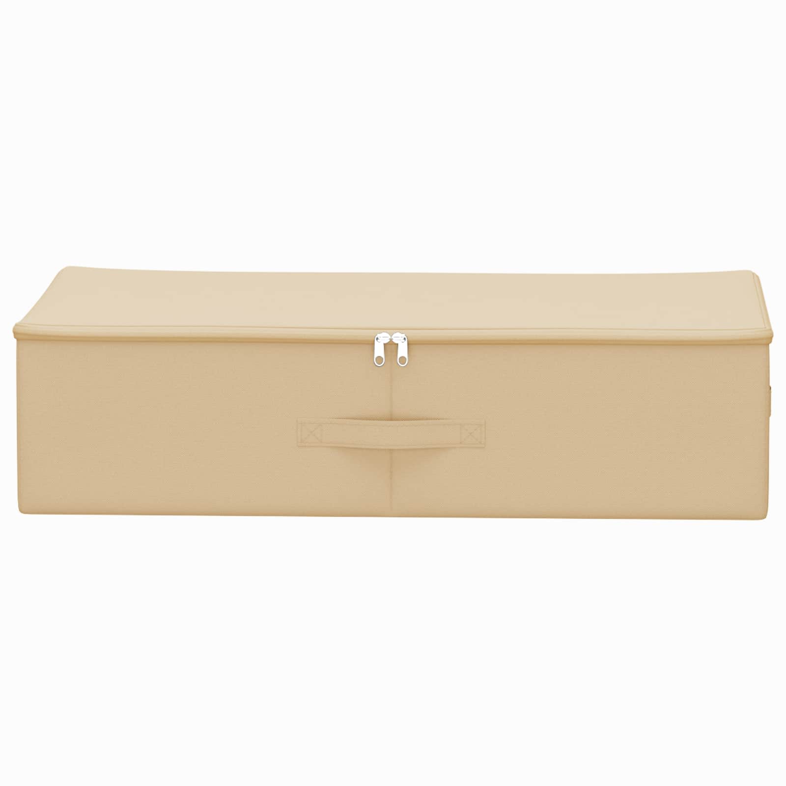 vidaXL Skrzynia do przechowywania 24 pcs kremowy 70 x 40 x 18 cm