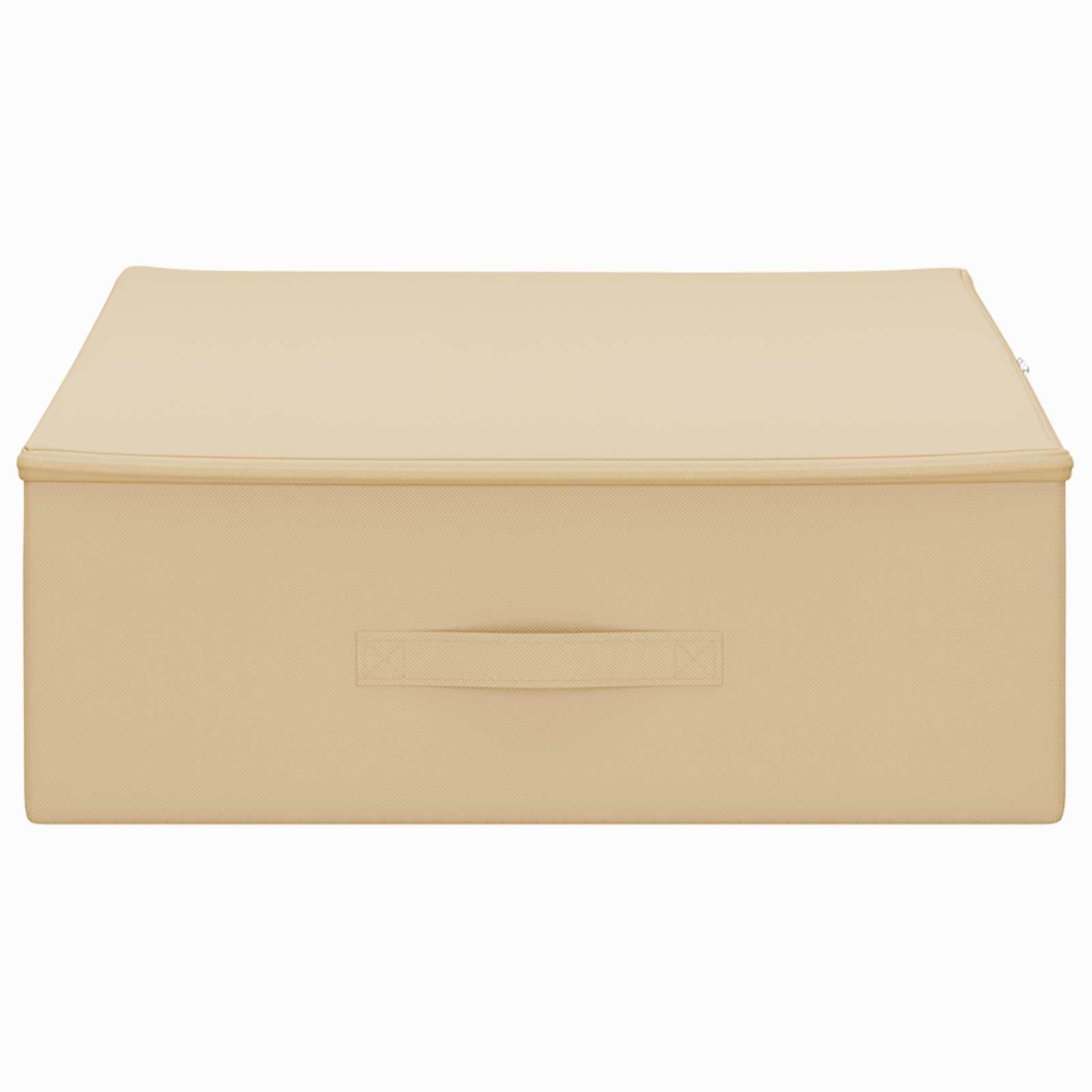 vidaXL Skrzynia do przechowywania 2 pcs kremowy 100 x 50 x 18 cm